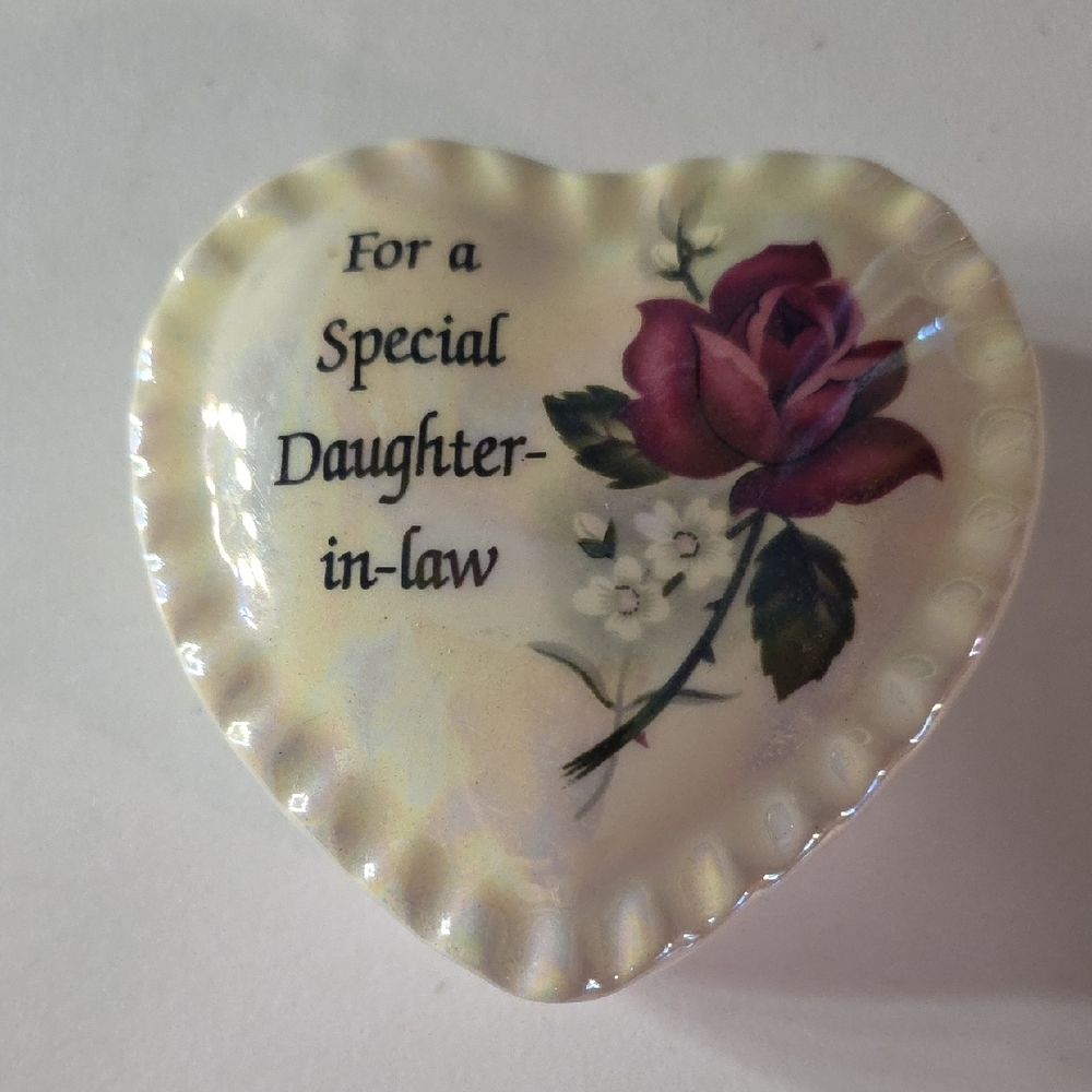 Heart-Shaped Daughter-in-Law Trinket Box